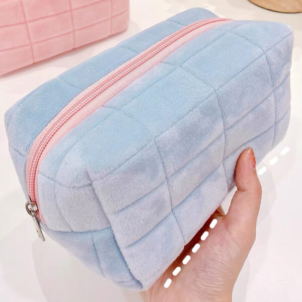 Soft Fur Cosmetic Storage Bag - Image 3