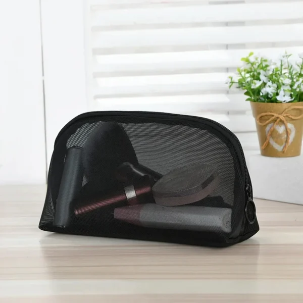 Transparent Mesh Makeup Bag - Image 4