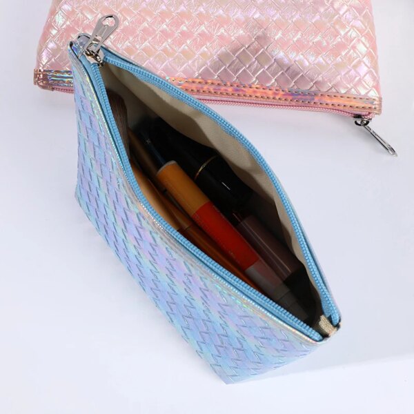 Large Leather Travel Cosmetic Bag for Women - Image 5