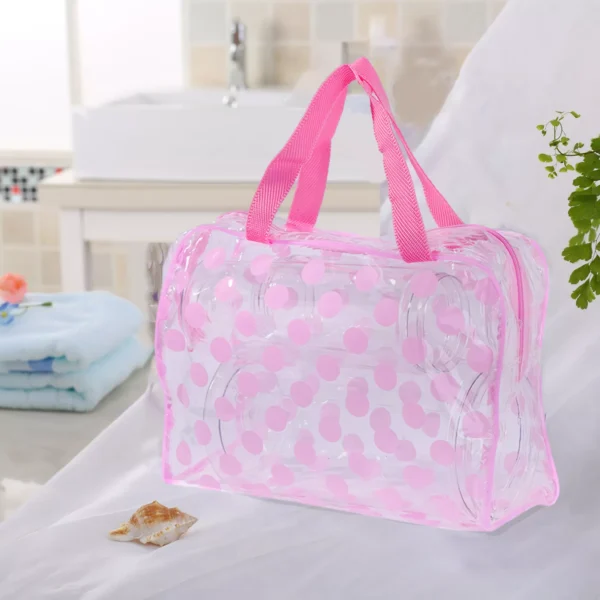 PVC Transparent Waterproof Makeup Bag - Image 2