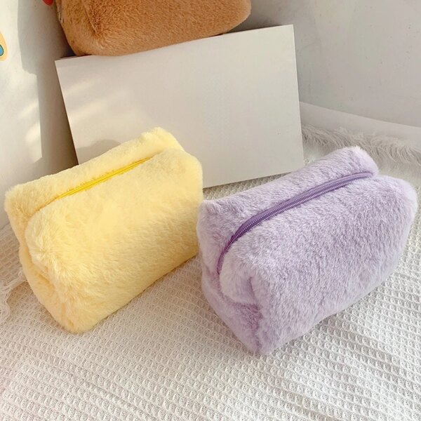 Soft Plush Makeup Bag for Women - Image 5