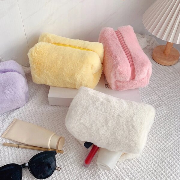 Soft Plush Makeup Bag for Women - Image 6
