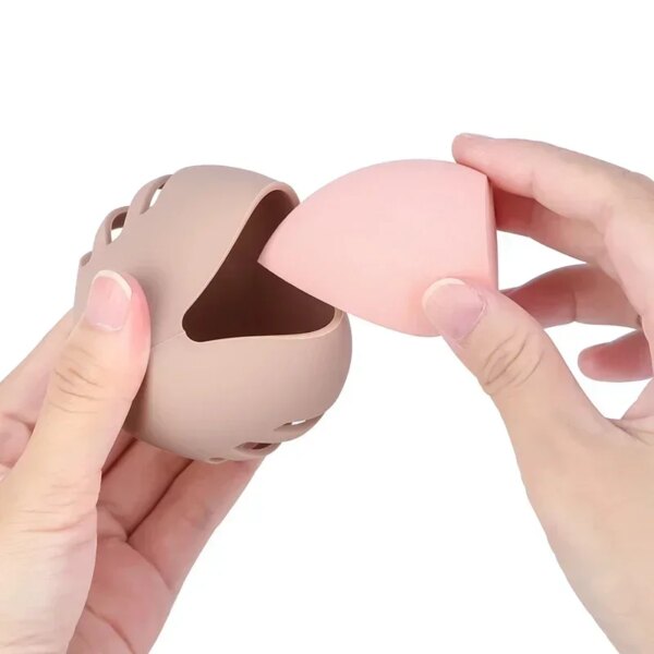 Eco-Friendly Silicone Makeup Sponge Holder - Image 4