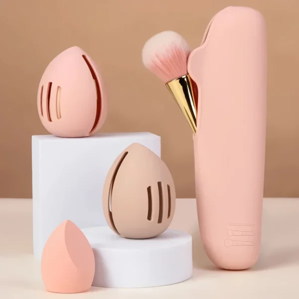 Eco-Friendly Silicone Makeup Sponge Holder - Image 2