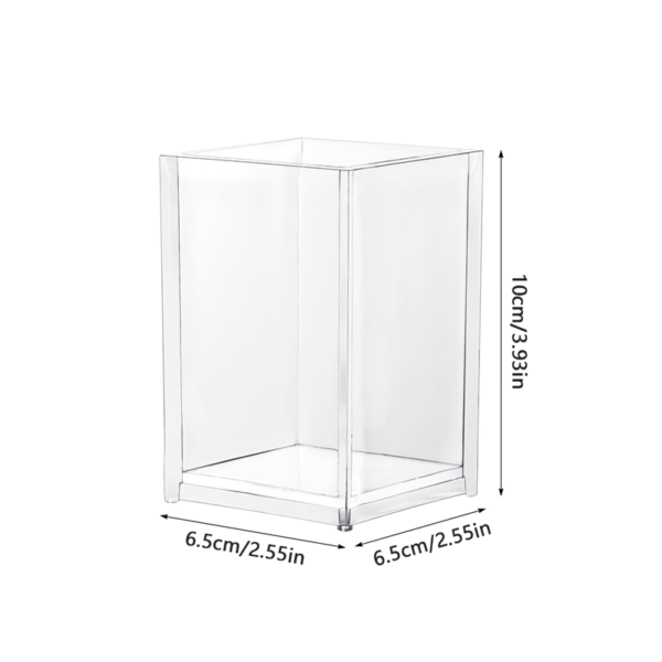 Plastic Makeup Brush Holder with Acrylic Storage Rack - Image 6