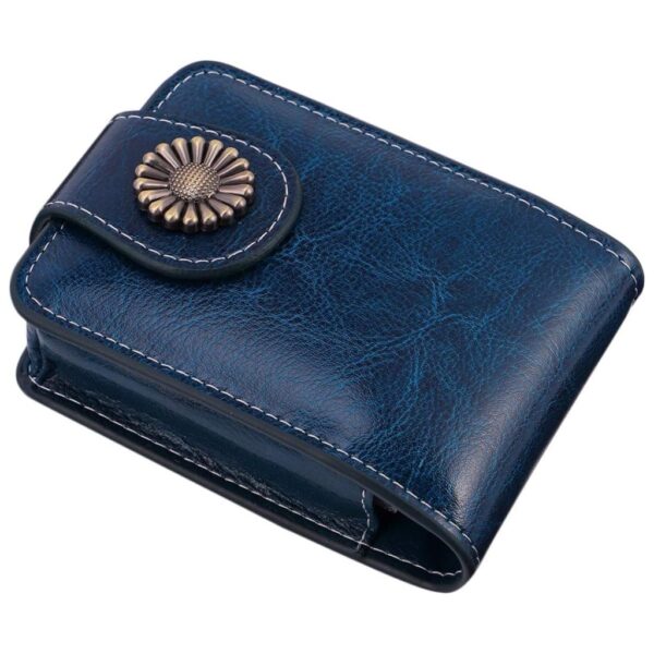 Mini Portable Leather Makeup Bag with Mirror - Image 5