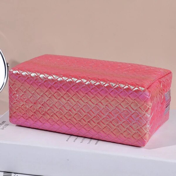 Fashion Women Waterproof PU Travel Cosmetic Bag - Image 5