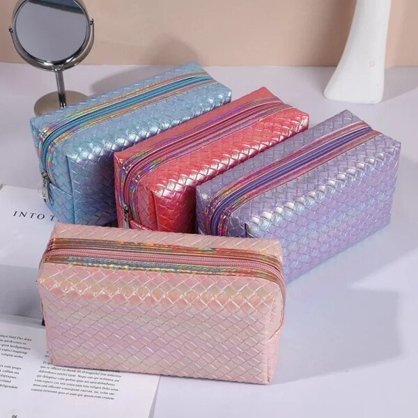 Fashion Women Waterproof PU Travel Cosmetic Bag - Image 3
