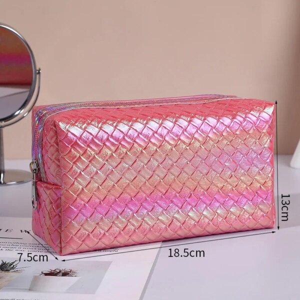 Fashion Women Waterproof PU Travel Cosmetic Bag - Image 6