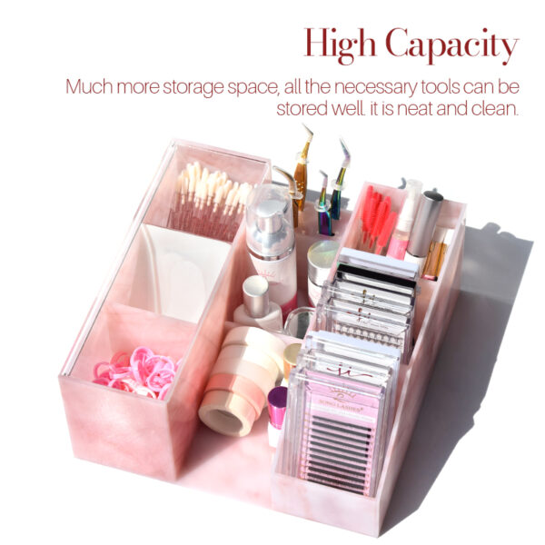 Multifunctional Acrylic Eyelash Tool Storage Box - Image 4