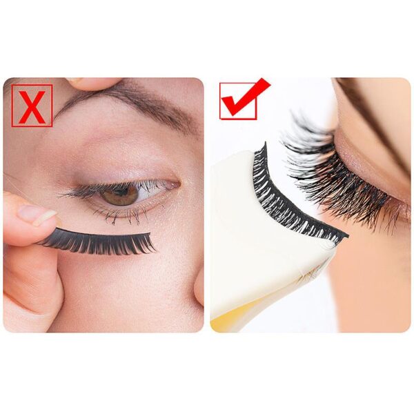 False Eyelash Applicator Tweezers & Eyelash Curler Set - Image 4