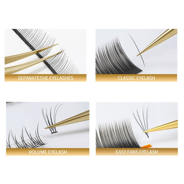 Precision Anti-slip Eyelash Extension Tweezers - Image 7