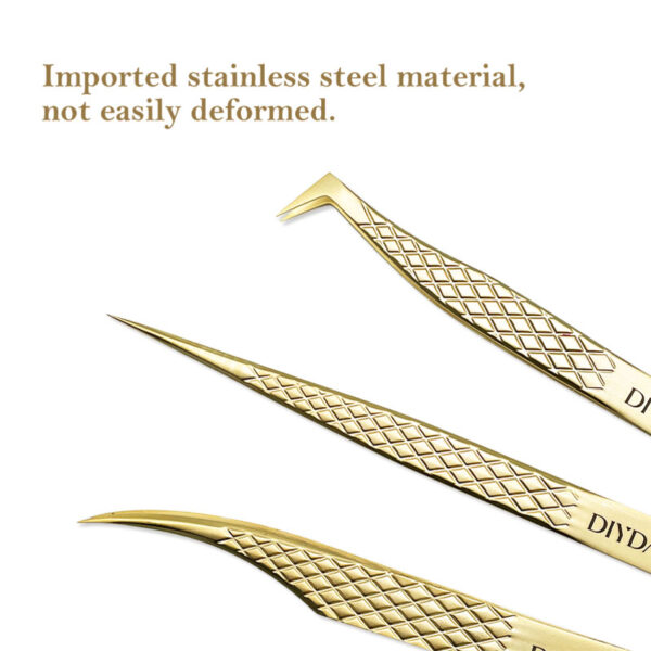 Precision Anti-slip Eyelash Extension Tweezers - Image 5