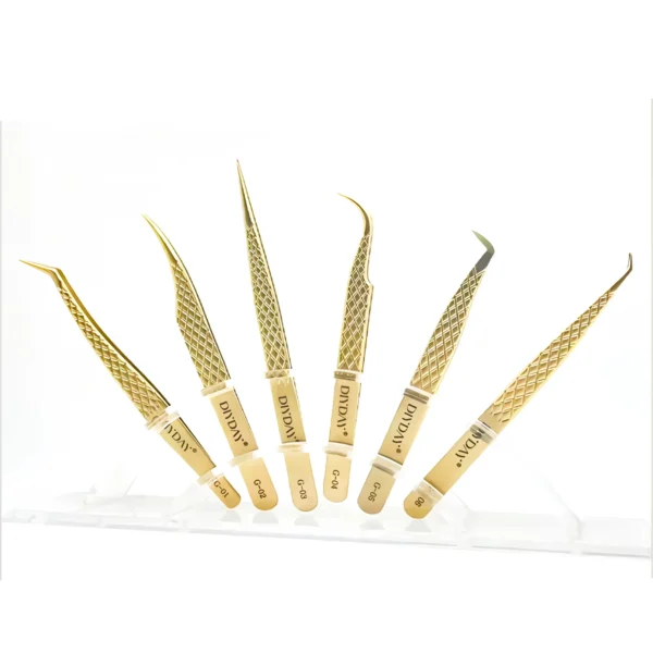 Precision Anti-slip Eyelash Extension Tweezers - Image 9