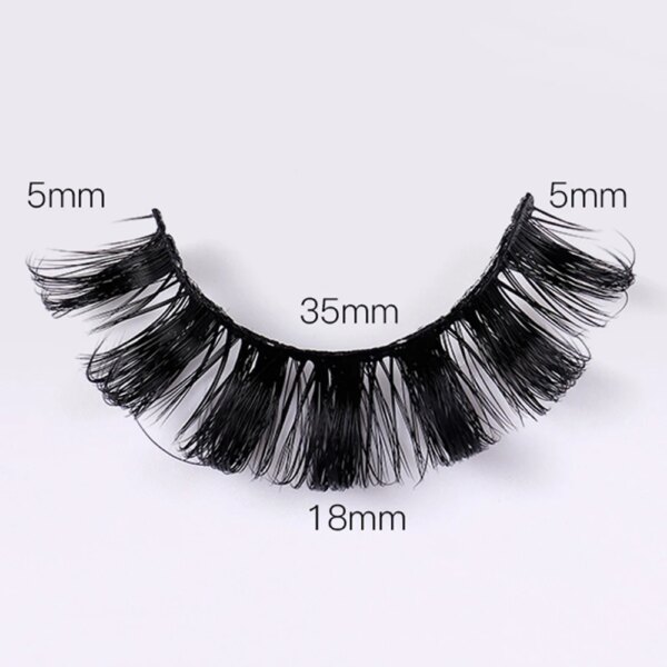 4 Pairs Fluffy 3D Mink False Eyelashes - Image 5