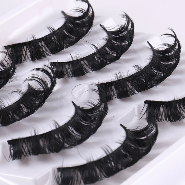 4 Pairs Fluffy 3D Mink False Eyelashes - Image 4