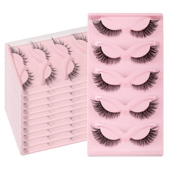 5 Pair 3D Cat Eye Fox Eye Lashes - Image 7