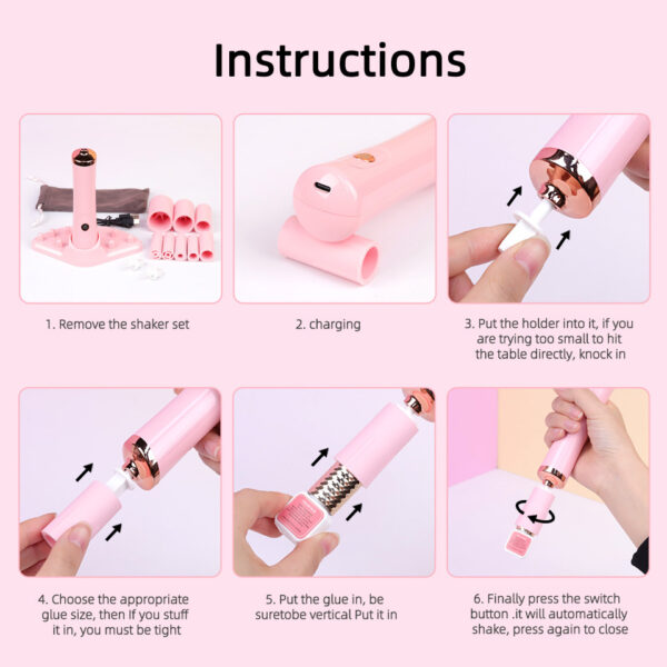 USB Rechargeable Eyelash Glue Shaker - Image 6
