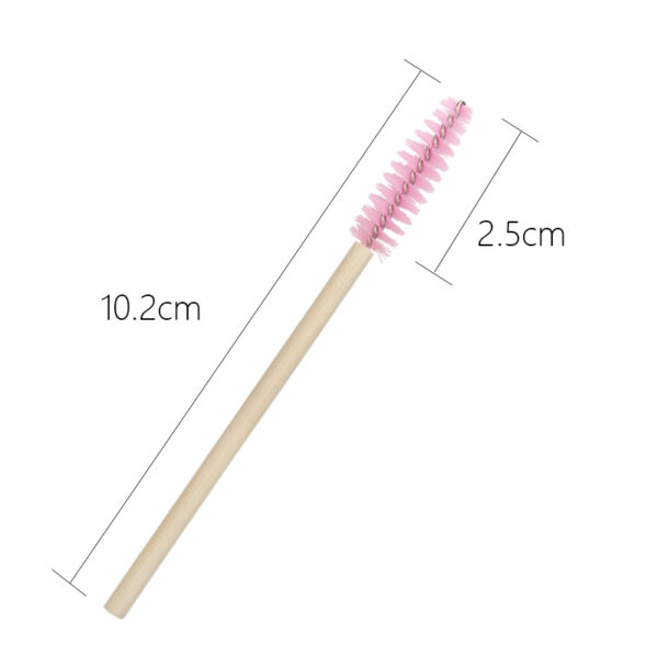 50 pcs Disposable Bamboo Eyebrow and Eyelash Brushes - Image 6