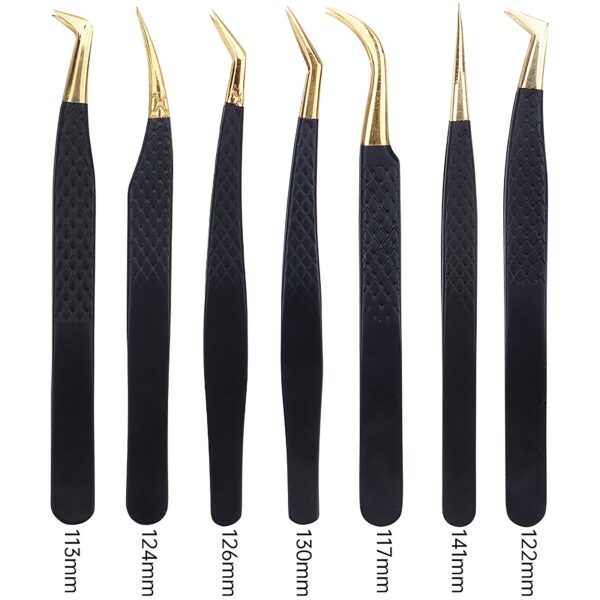 Stainless Steel Eyelash Tweezers - Image 5