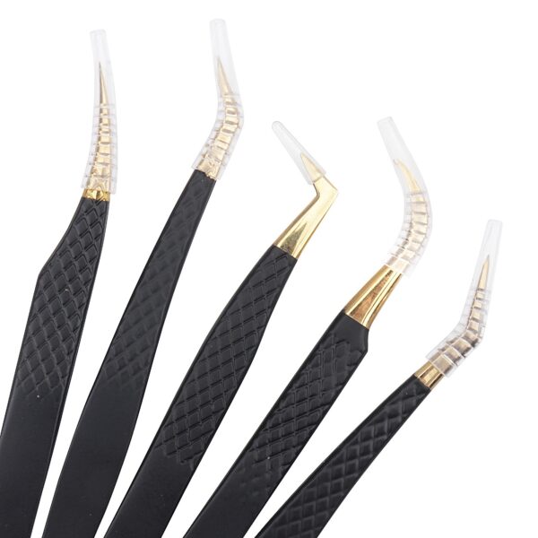 Stainless Steel Eyelash Tweezers - Image 7