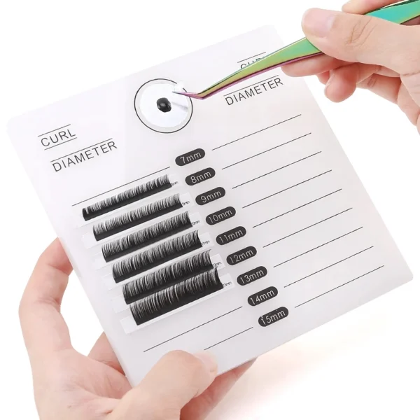 Acrylic False Eyelashes Palette with Tick Mark Stand - Image 7