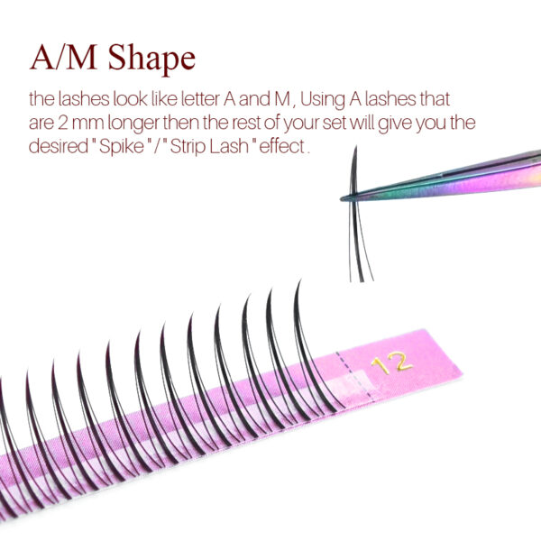 A-Shape Wispy Fairy Fans Premade Eyelashes - Image 4