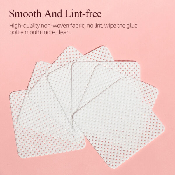 200pcs Eyelash Glue Remover Cotton Wipes - Image 3