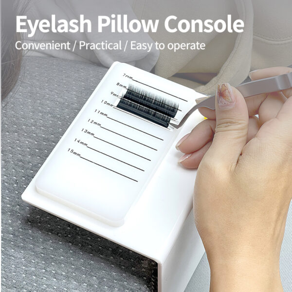 Portable Eyelash Extension Pillow and Glue Holder Tray - Image 2