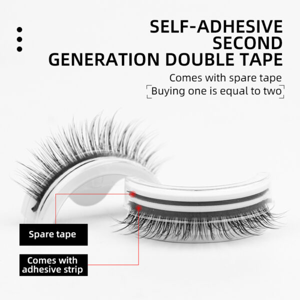 Reusable Self-Adhesive Faux Mink Eyelashes - Image 4