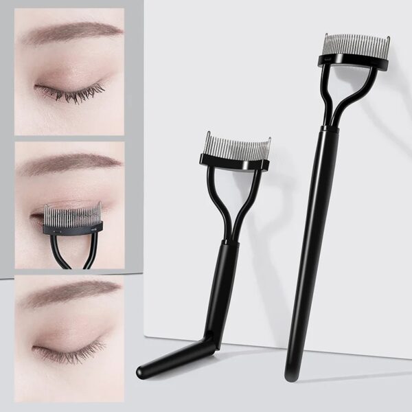 Foldable Steel Teeth Eyelash Brush - Image 3