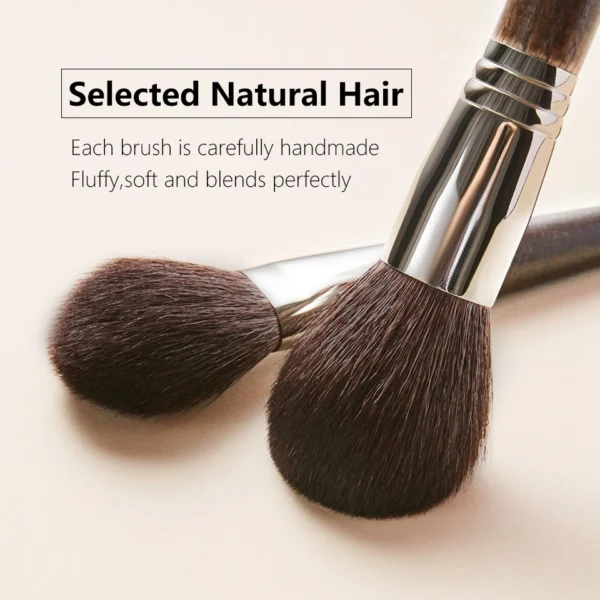 Soft Goat Hair Makeup Brush Set - Image 3