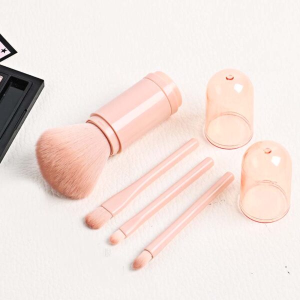 Telescopic 4 In 1 Portable Makeup Brushes Set - Image 3
