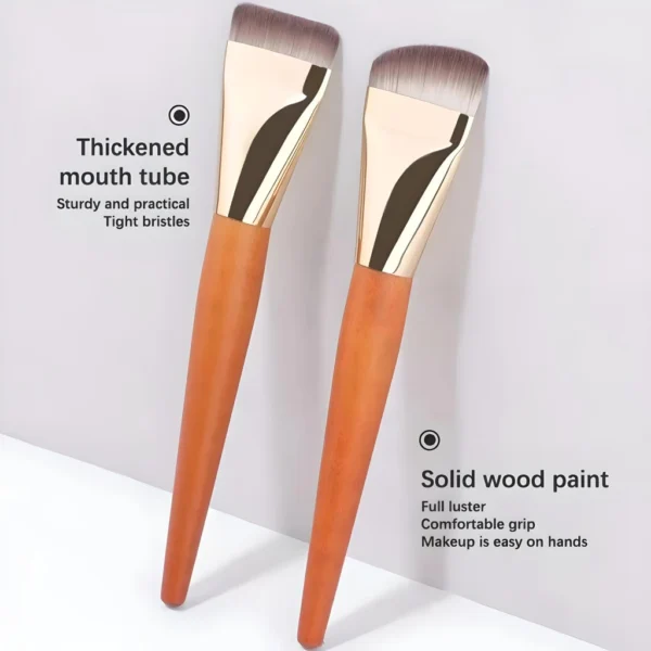 Ultra Thin Flat Foundation Brush for Seamless Makeup Application - Image 4