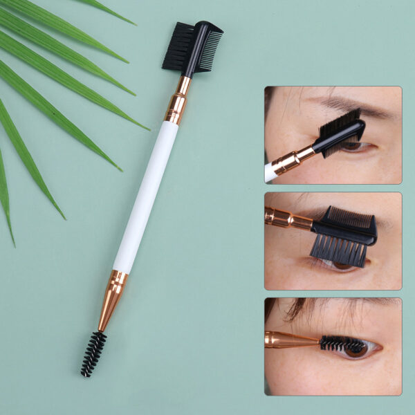 Double Ended Eyebrow and Eyelash Comb Brush - Image 2
