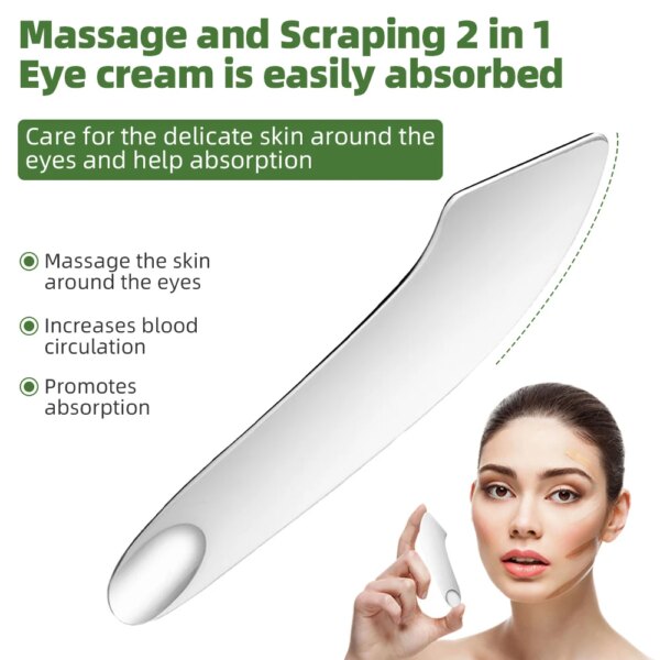 Stainless Steel Makeup and Skincare Spatula Set with Storage Bag - Image 3