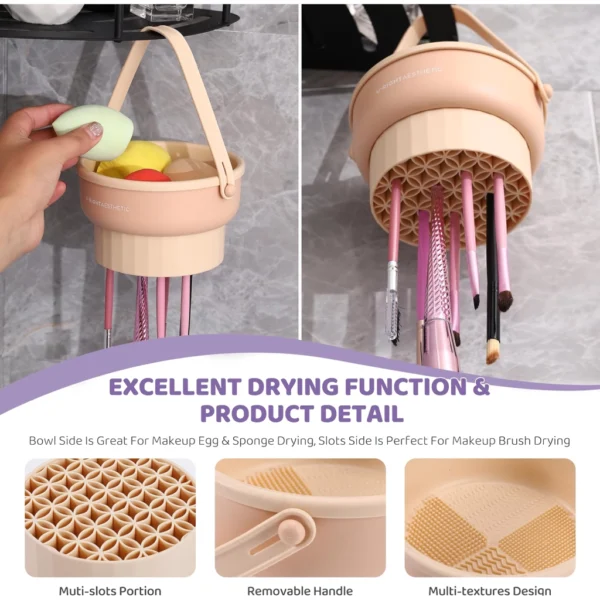 Silicone Makeup Brush Cleaner and Drying Bowl - Image 5