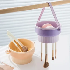 Silicone Makeup Brush Cleaner and Drying Bowl