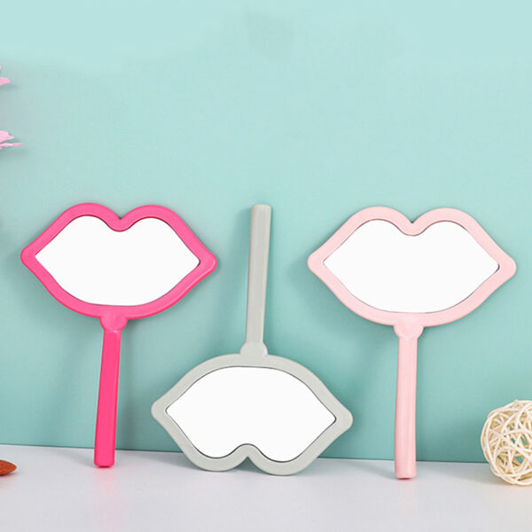 Lip Shaped Handheld Makeup Mirror - Image 6