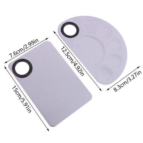 Stainless Steel Makeup and Nail Art Mixing Palette - Image 5