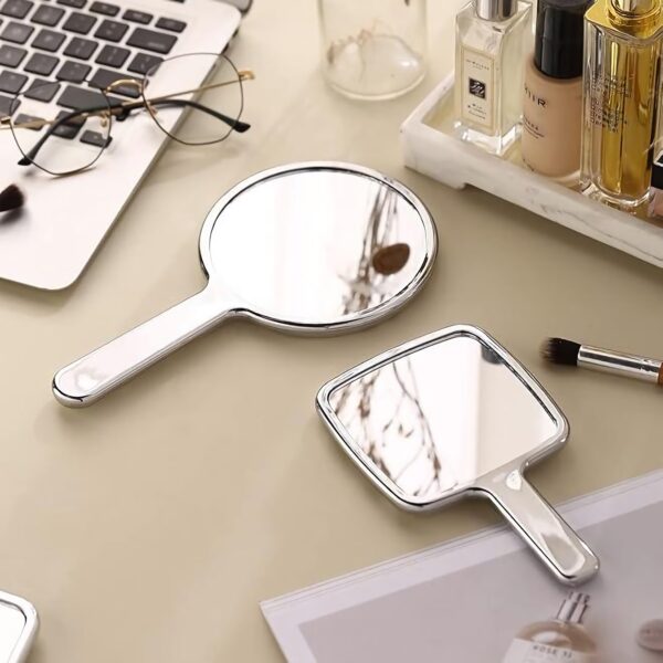 Portable Retro Style Handheld Makeup Mirror - Image 4