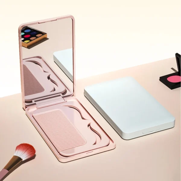Portable Travel Makeup Mirror with Comb Set - Image 7