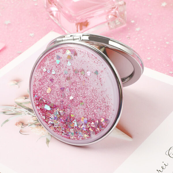 Flowing Sands Double-Sided Pocket Makeup Mirror - Image 2