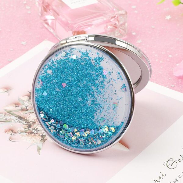 Flowing Sands Double-Sided Pocket Makeup Mirror - Image 3