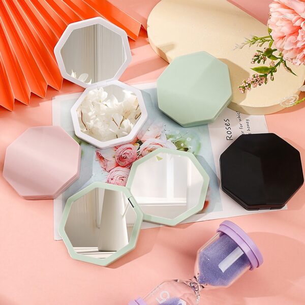 Double-Sided Mini Hexagon Makeup Mirror - Image 5