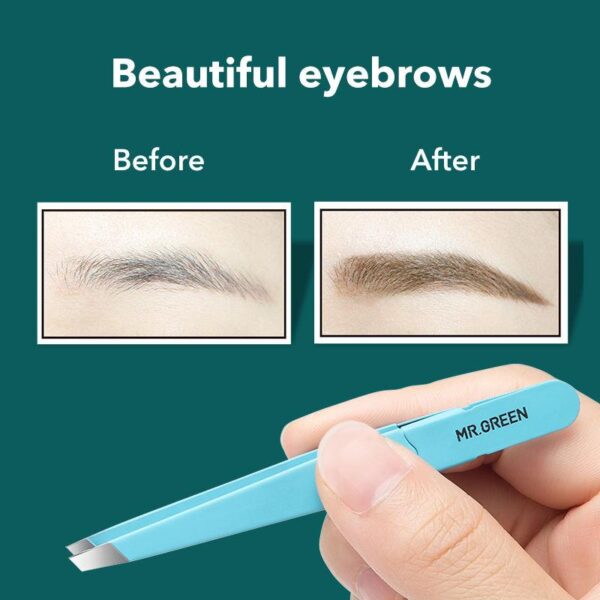 Colorful Stainless Steel Eyebrow Tweezer - Image 3