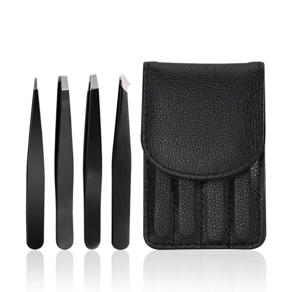4Pcs/Set Professional Eyebrow Tweezers - Image 4