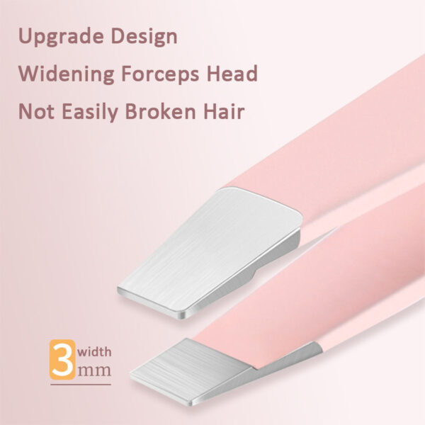 4Pcs Multicolored Eyebrow Tweezers Set - Image 3