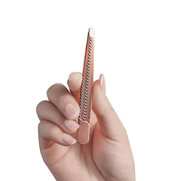 Rainbow Stainless Steel Precision Eyebrow Tweezers - Image 6
