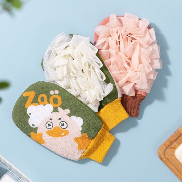 Exfoliating Shower Brush Body Cleaning Scrub Mitt - Image 2